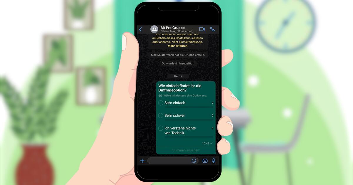 So Leicht Lassen Sich Umfragen In WhatsApp Erstellen 1 1