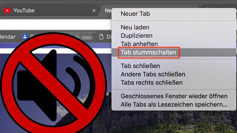 Tab stummschalten