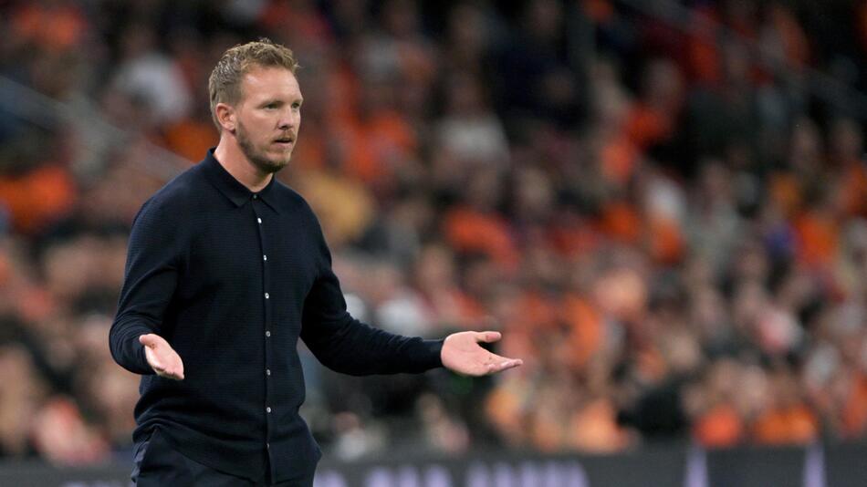 Bundestrainer Julian Nagelsmann während des Nations-League-Spiels in den Niederlanden