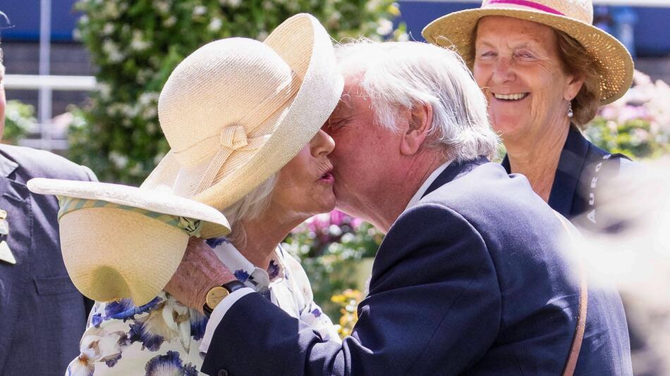 Königin Camilla mit ihrem Ex-Mann Andrew Parker Bowles in Ascot