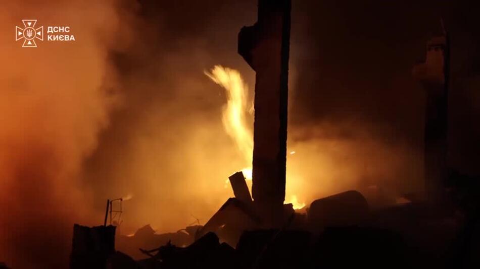 Russische Luftangriffe auf ukrainische Hauptstadt Kiew