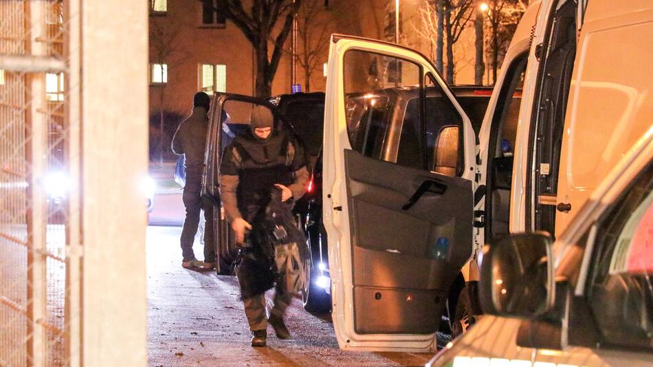 Polizeieinsatz im Ankerzentrum in Bamberg