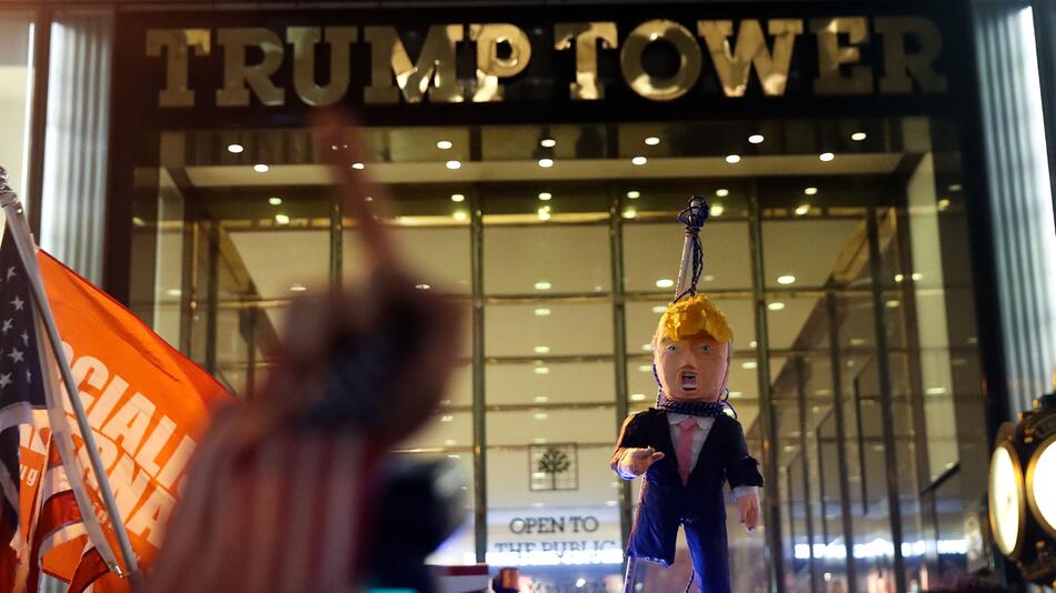 US-Wahl, Donald Trump, Trump Tower, Demonstration