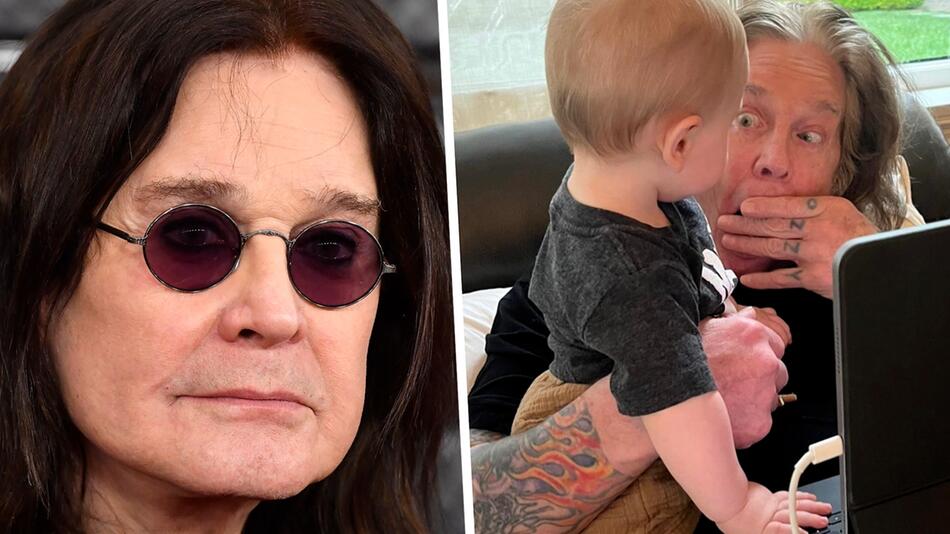 Das süßeste Bild: Sharon Osbourne zeigt Foto von Mann Ozzy mit ihrem Enkelsohn