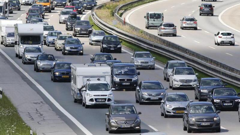 Stau auf der Autobahn