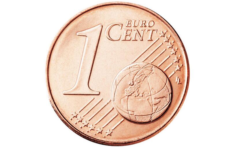 Die Vorderseite der 1-Cent-Münze