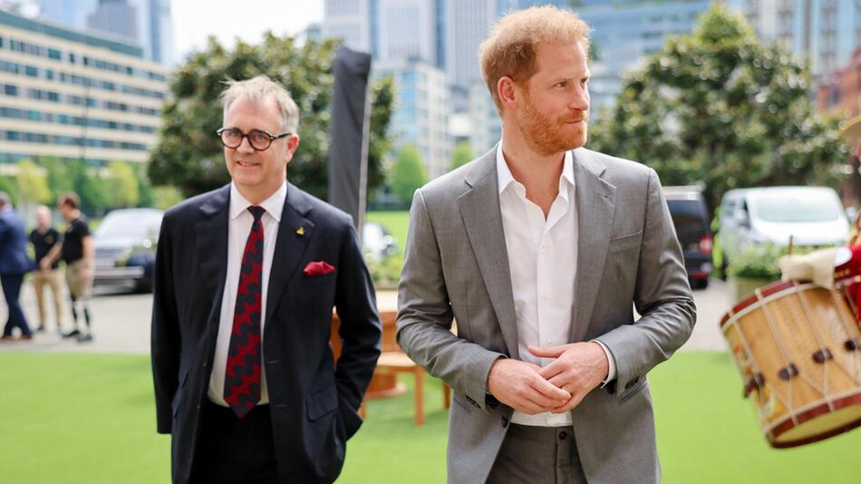 Dominic Reid (l.) und Prinz Harry arbeiteten für die Invictus Games zehn Jahre lang zusammen.