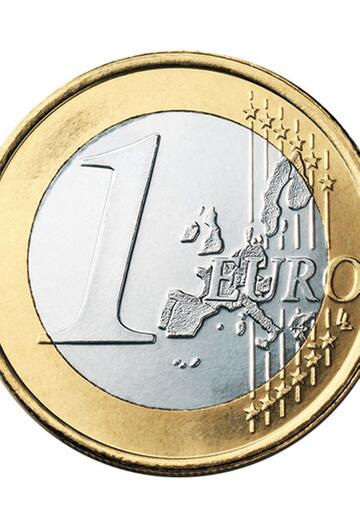 Die Vorderseite der 1-Euro-Münze