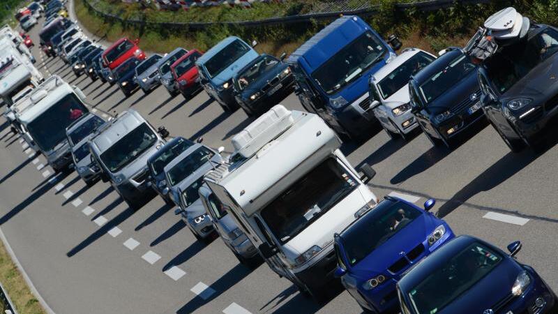 Stau auf den Autobahnen