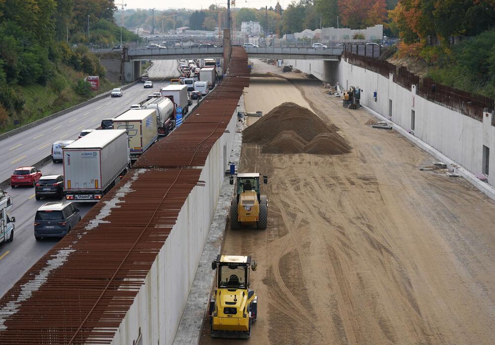 Baustelle A7-Deckel