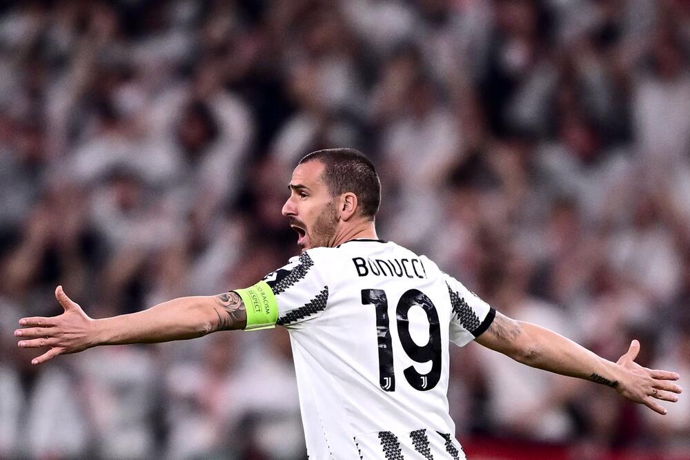Juventus Turins Kapitän Leonardo Bonucci im Europa-League-Duell mit dem SC Freiburg