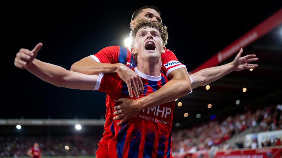 Paul Wanner und Mathias Honsak (FC Heidenheim)