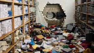 Bankeinbruch - Tresorraum mit Bohrer aufgebrochen