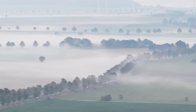 Neblig-trübes Wetter am vierten Adventswochenende