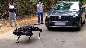 Maschine zeigt Kraftakt: Roboterhund zieht Limousine mit zwei Insassen