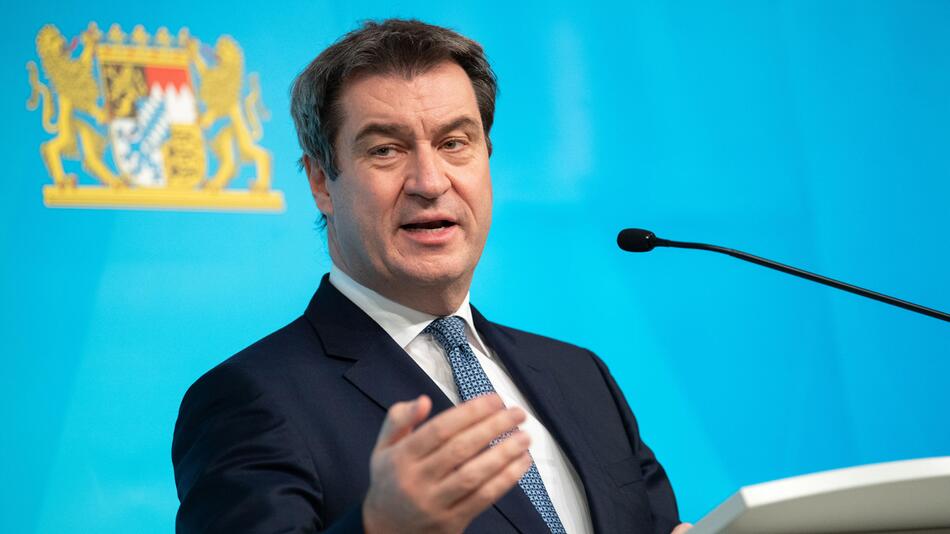 Markus Söder, CSU, Bayern, Ministerpräsident, München, Pressekonferenz, 2021