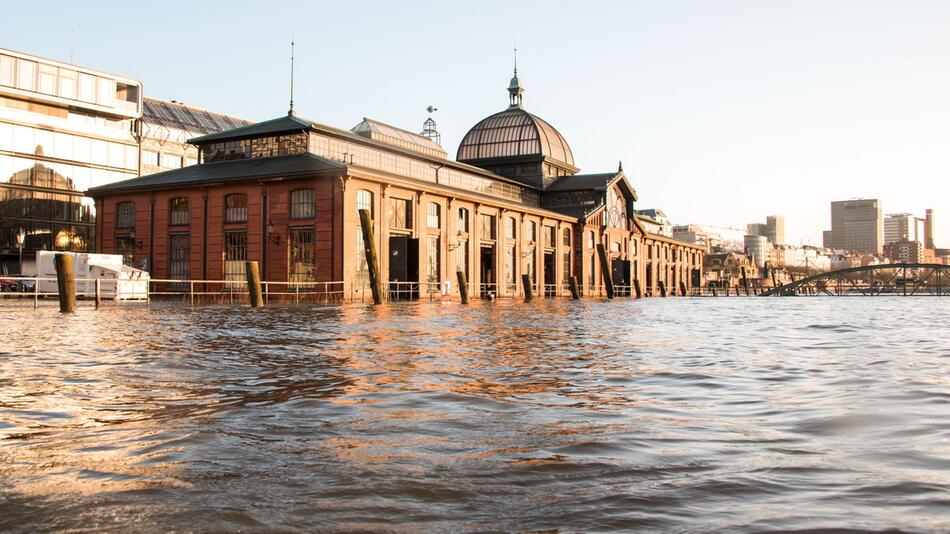 Sturmflut in Hamburg