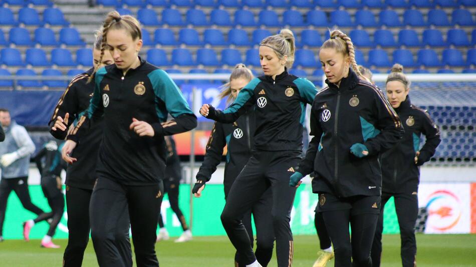 Die DFB-Frauen beim Training.