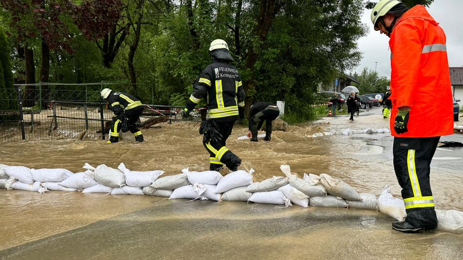 Hochwasser in Bayern - Kempten