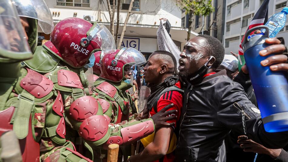 Protest gegen Steuererhöhungen in Kenia
