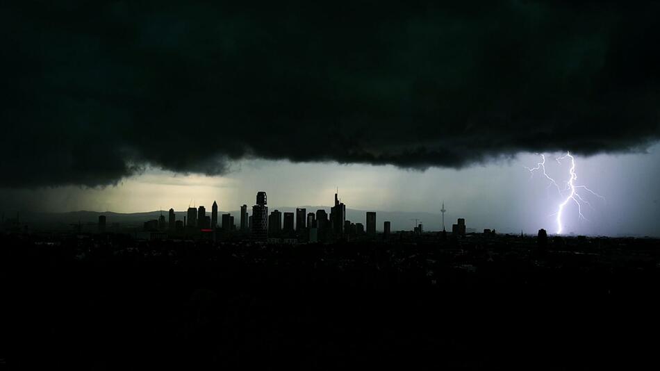 Unwetter über Frankfurt am Main