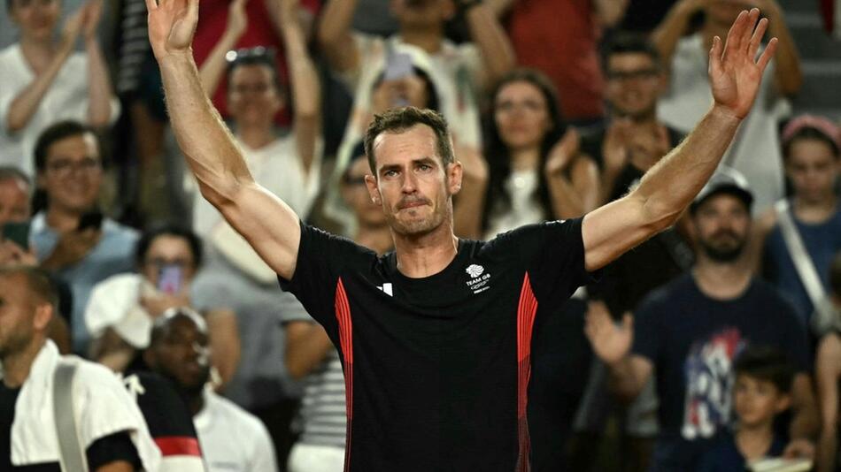 Andy Murray verabschiedet sich in Paris vom Publikum