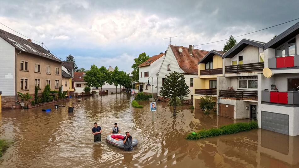 Hochwasser im Saarland - Kleinblittersdorf