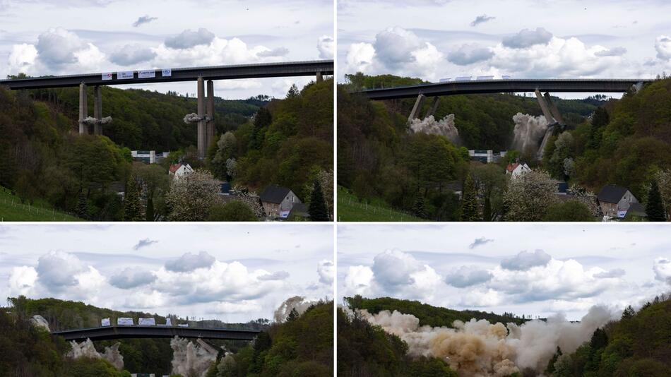 A45-Talbrücke Rahmede wird gesprengt