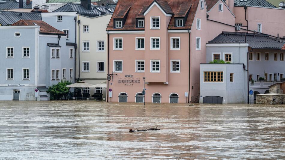 Hochwasserlage in Bayern - Passau