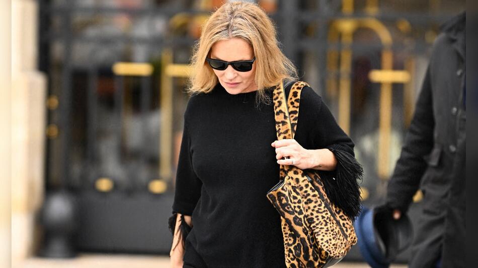 Kate Moss bei der Paris Fashion Week.