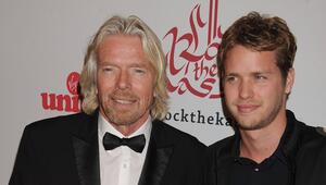 Richard Branson mit seinem Sohn Sam.