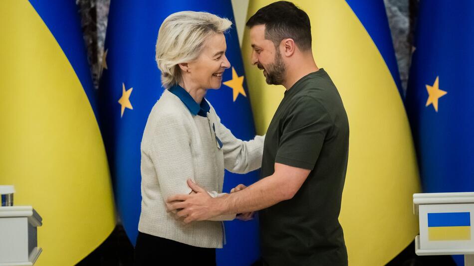 EU-Kommissionspräsidentin von der Leyen in der Ukraine