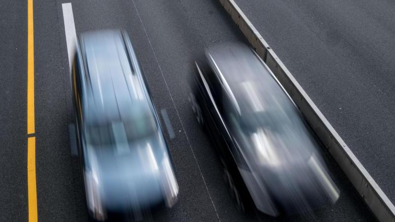 Stockender Verkehr auf der Autobahn