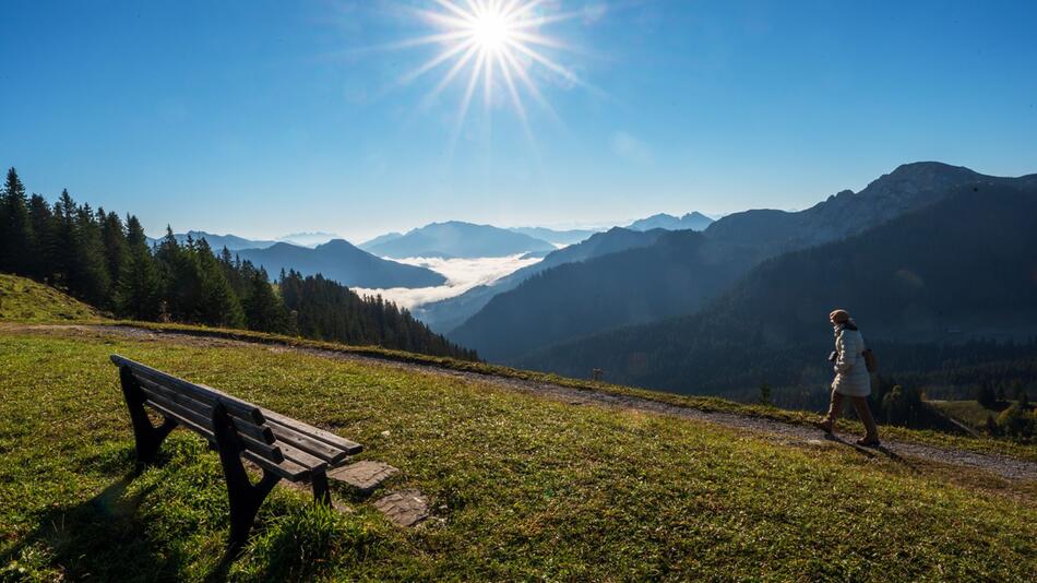 Wanderer auf dem Wallberg