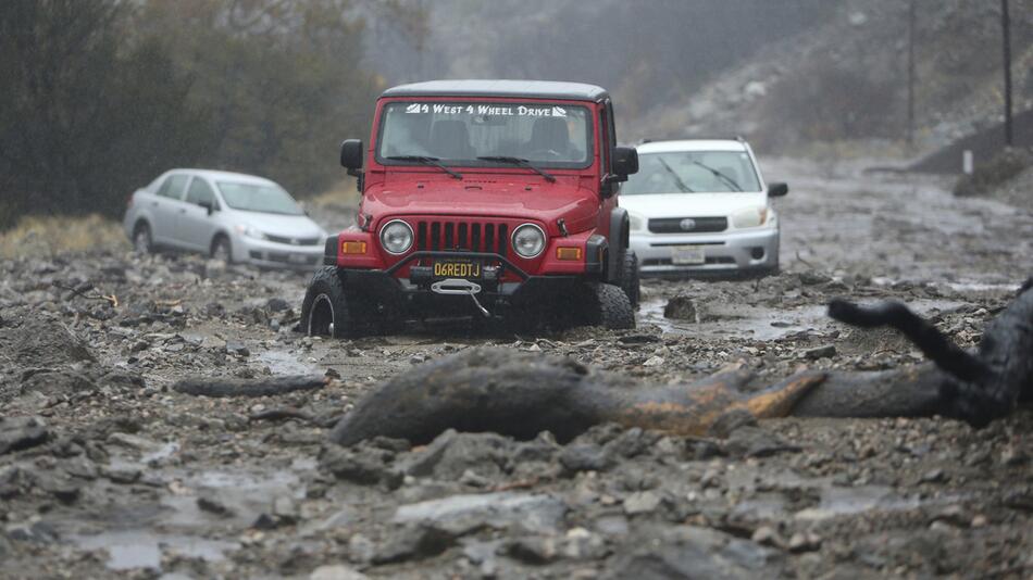 Überflutungen in Kalifornien bedrohen Brandgebiete