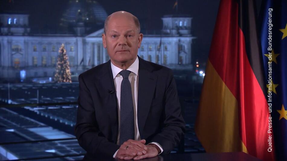 Neujahrsansprache: Scholz wirbt trotz Krisen für Zuversicht 2025