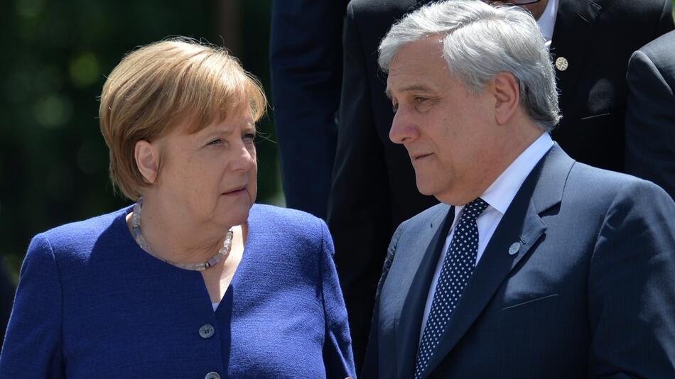 Angela Merkel, Antonio Tajani