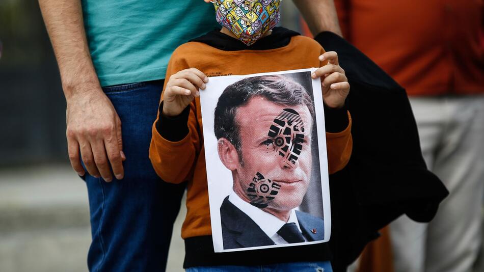 Proteste gegen französischen Staatschef Macron