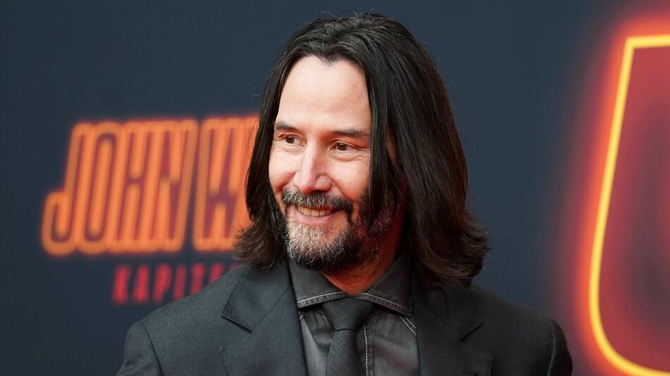 Keanu Reeves auf der "John Wick: Kapitel 4"-Premiere in Berlin.