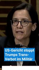 Gericht stoppt Trumps Trans-Verbot im Militär