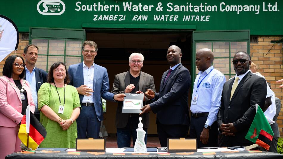 Bundespräsident Steinmeier in Sambia