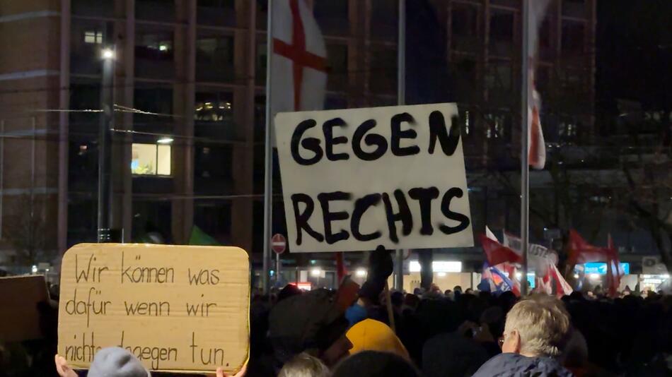 Demo gegen Rechtsextremismus