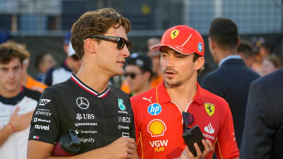 George Russell und Charles Leclerc