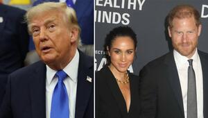 Donald Trump (li.) hat einmal mehr seine Meinung über Meghan und Harry geäußert.