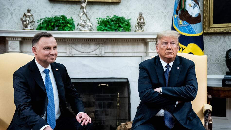 Donald Trump und Andrzej Duda im Oval Office.