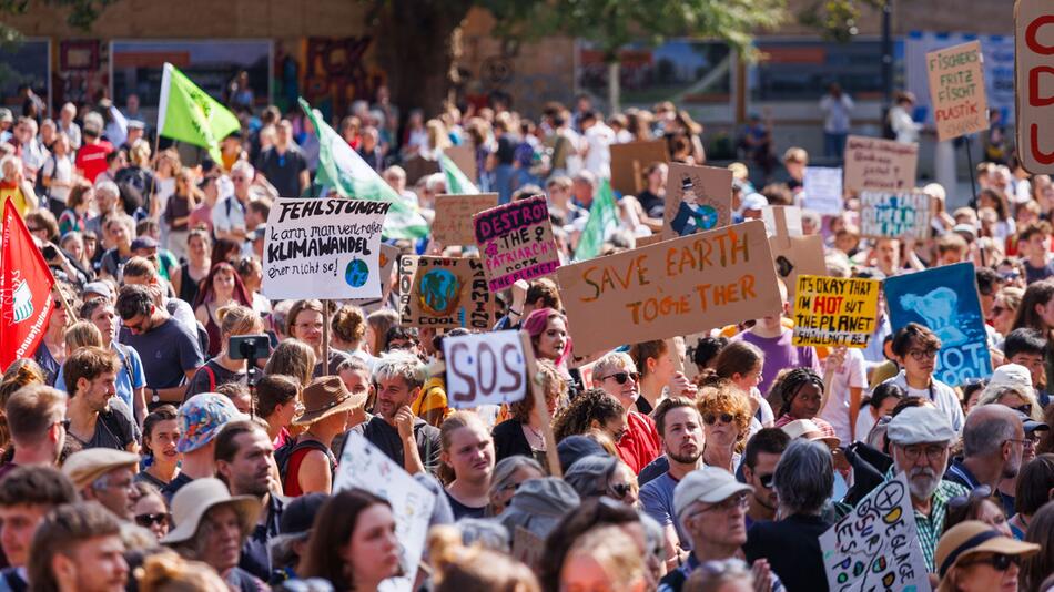 Demonstration gegen den Klimawandel in Freiburg