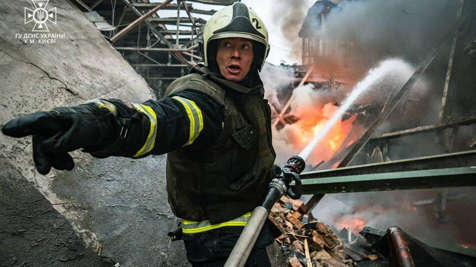 ukrainischer Feuerwehrmann