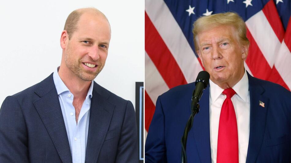 Prinz William und Donald Trump sind in Paris verabredet.