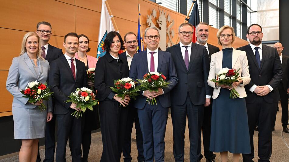 Vereidigung der Minister in Thüringen