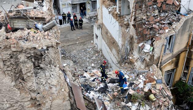 Explosion in Griechenland